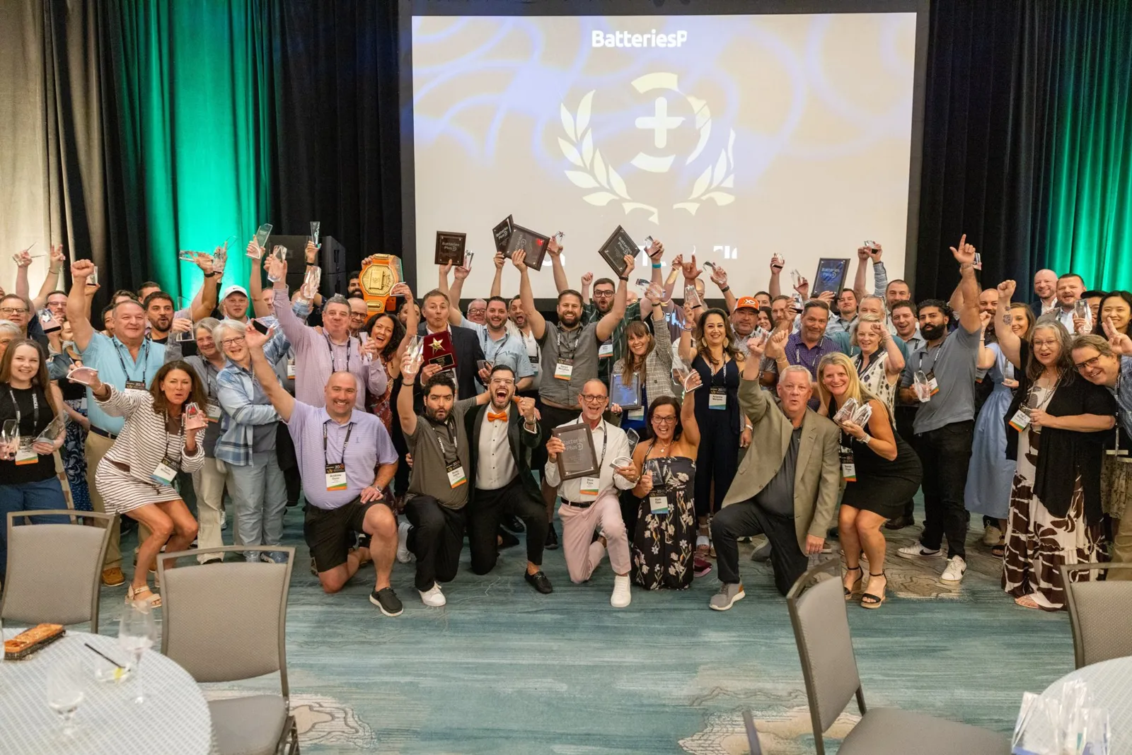 Group photo from a franchise President's Club incentive trip in Orlando planned by GoGather