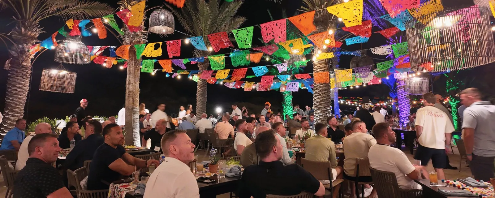 Evening event at a 300-person sales kickoff in Cabo planned by GoGather