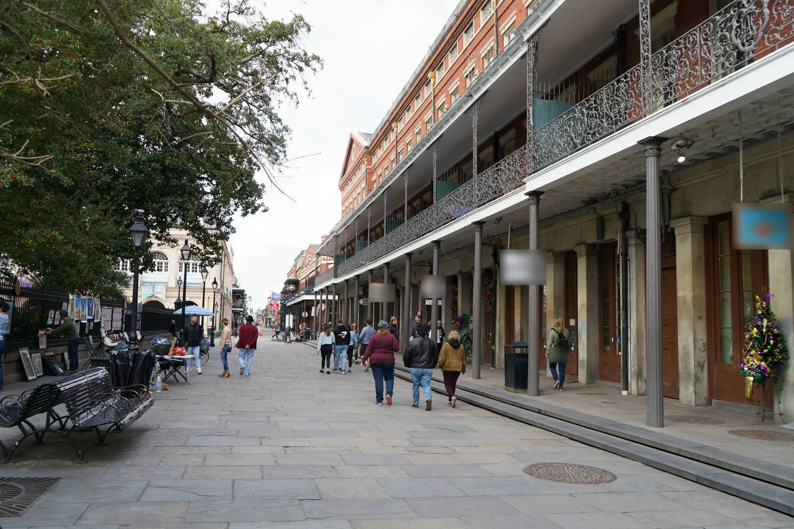 St. Ann Street and the Pontalba Buildings, Jackson Square.