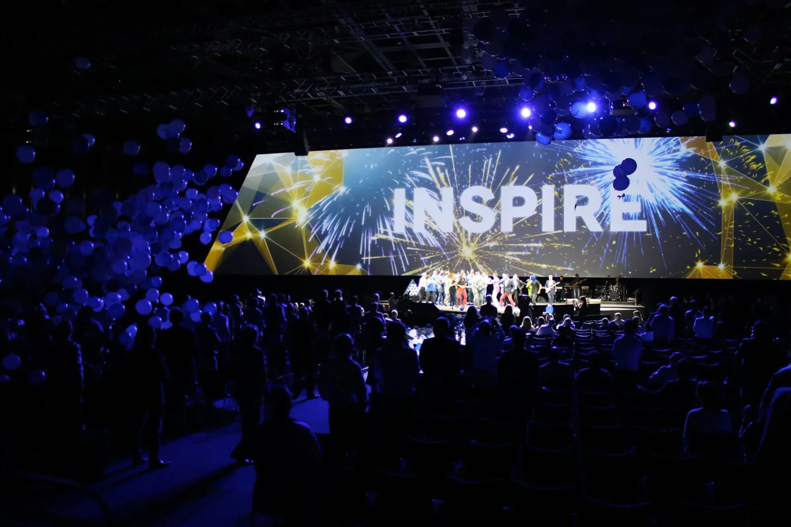 YPO event general session with an INSPIRE screen