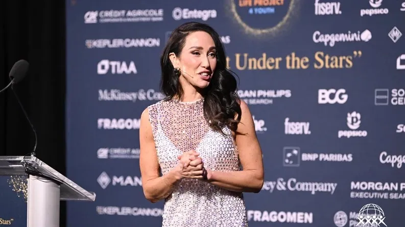 Speaker on stage at the LP4Y Annual Gala 2026 in New York