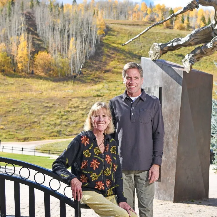 Melissa Layton and Todd Layton, co-founders of Operation Altitude, in Vail Village