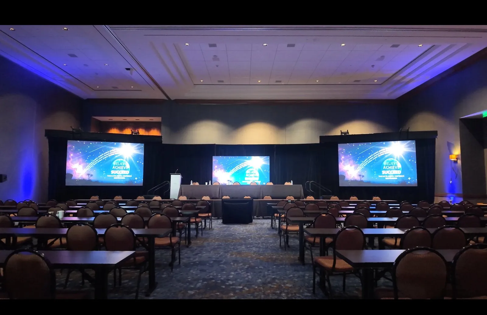 General session with LED walls at the TAAO & ICTA 2026 Annual Conference, Gaylord Texan