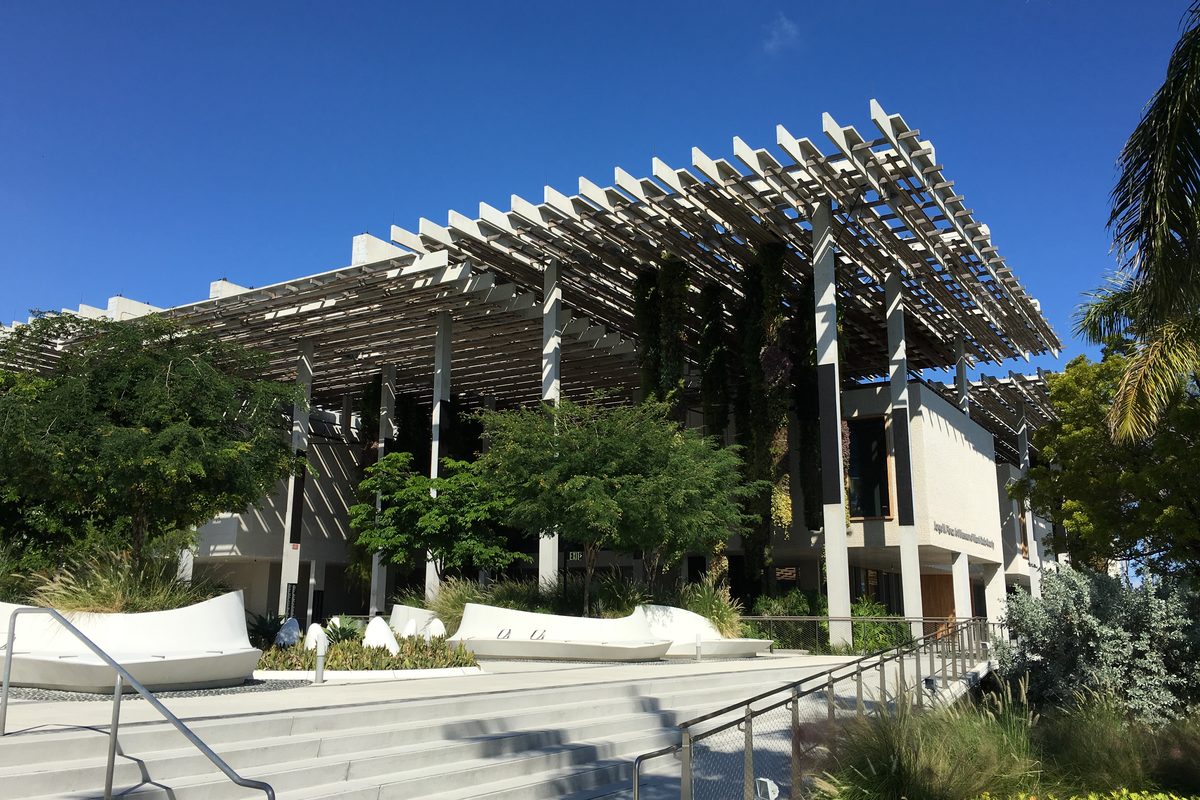 The Pérez Art Museum Miami with its hanging gardens and bayfront terrace.