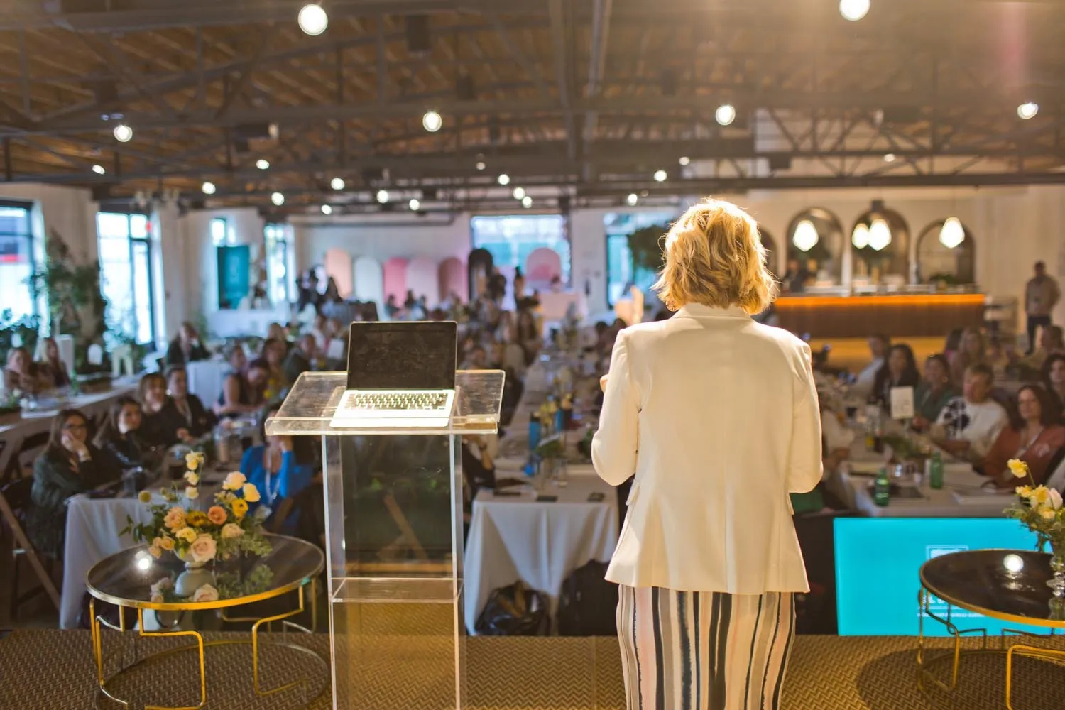 Speaker addressing attendees at the Elevate Summit