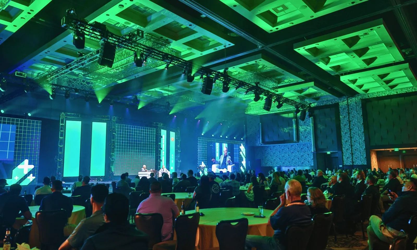 Main stage at a three-day franchise conference in Las Vegas planned by GoGather