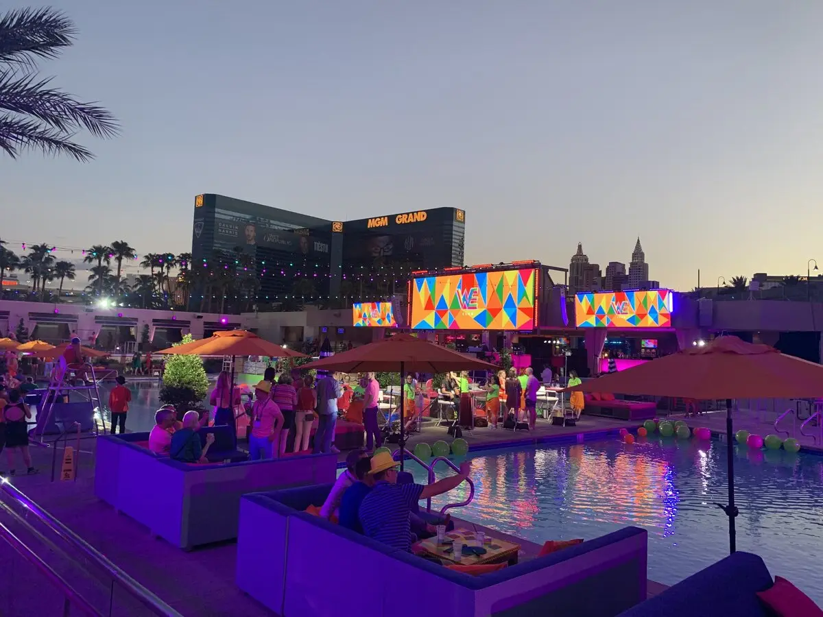 Large outdoor corporate event space