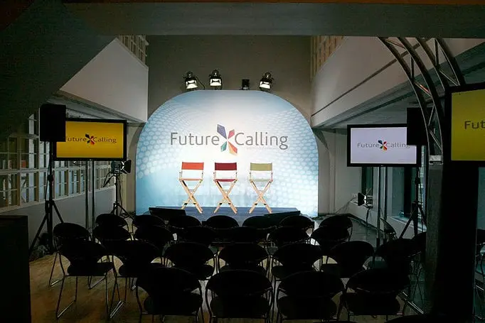 Stage set for a Future Calling panel event