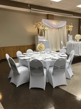 Wedding reception seating