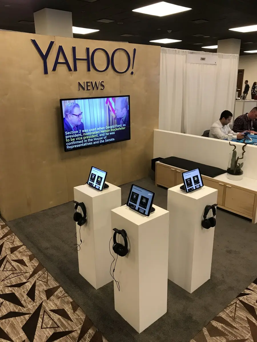 Yahoo! brand activation at industry event