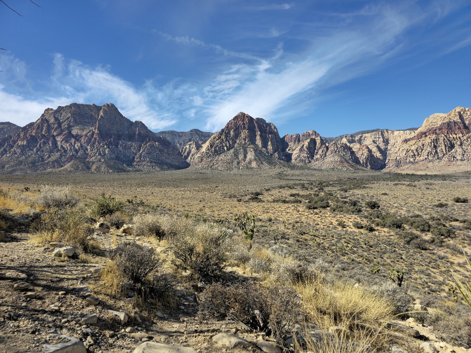 Red rock cliffs west of Las Vegas