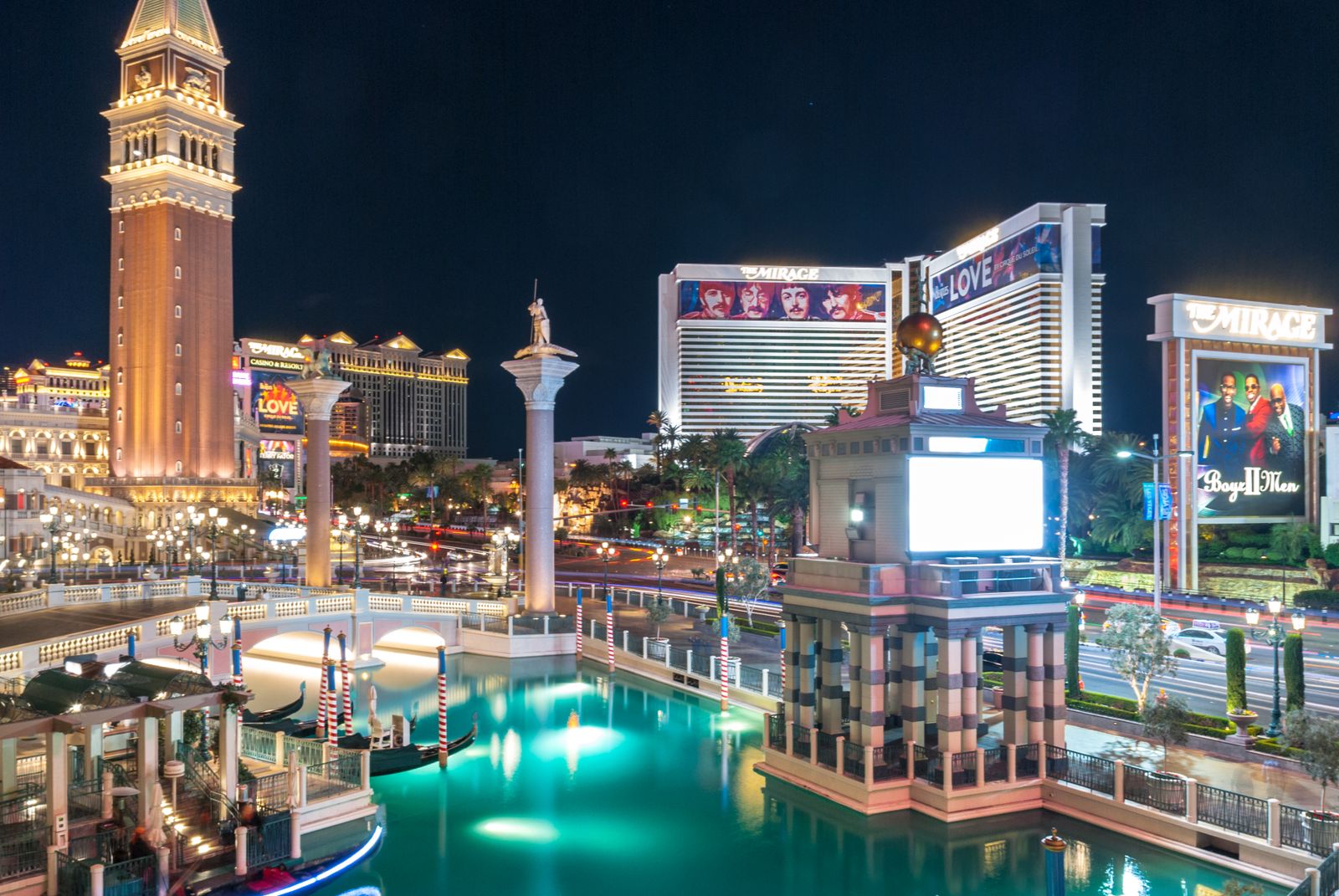 The Las Vegas Strip at night